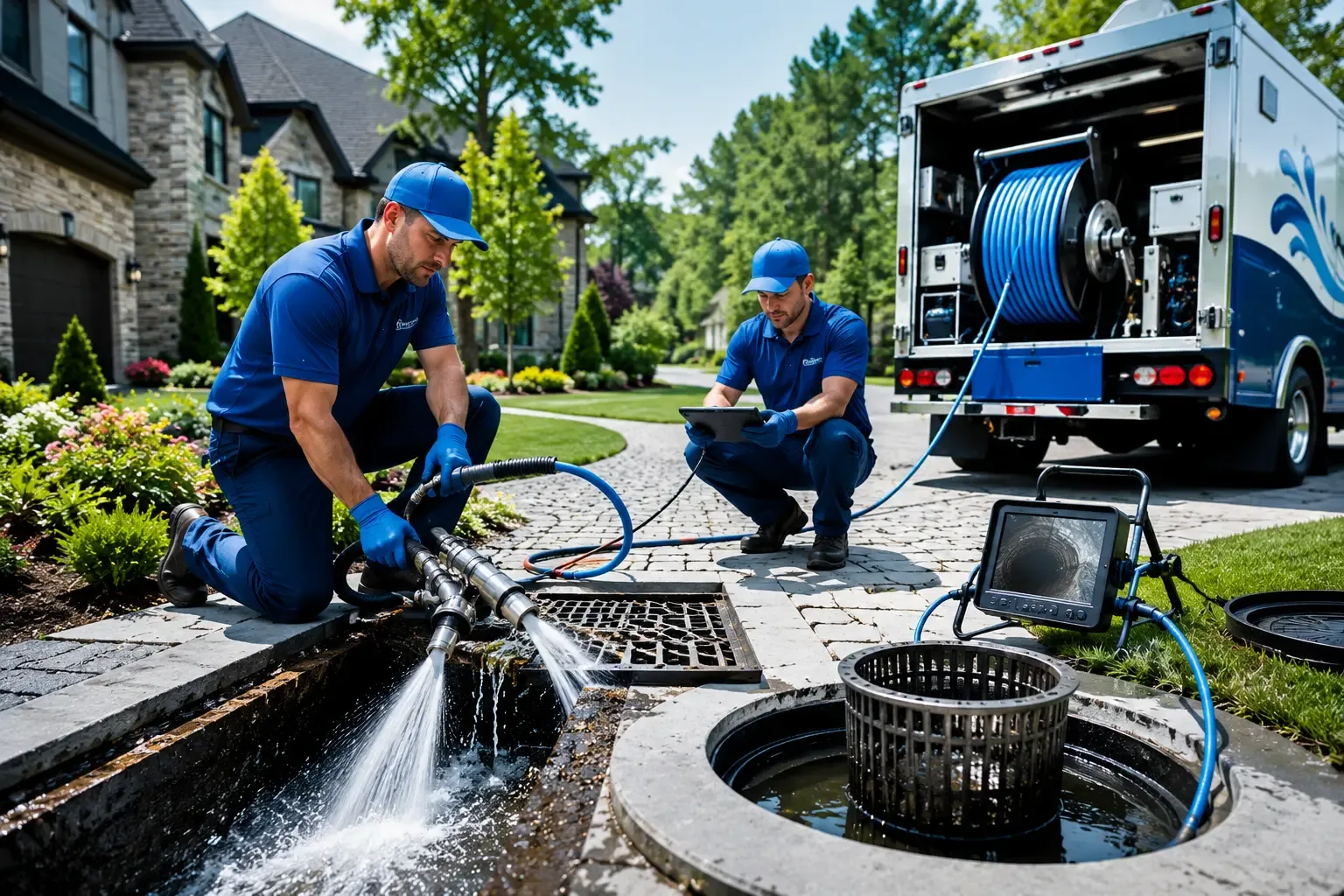 Local outdoor drain cleaning professionals in Three Bridges, NJ