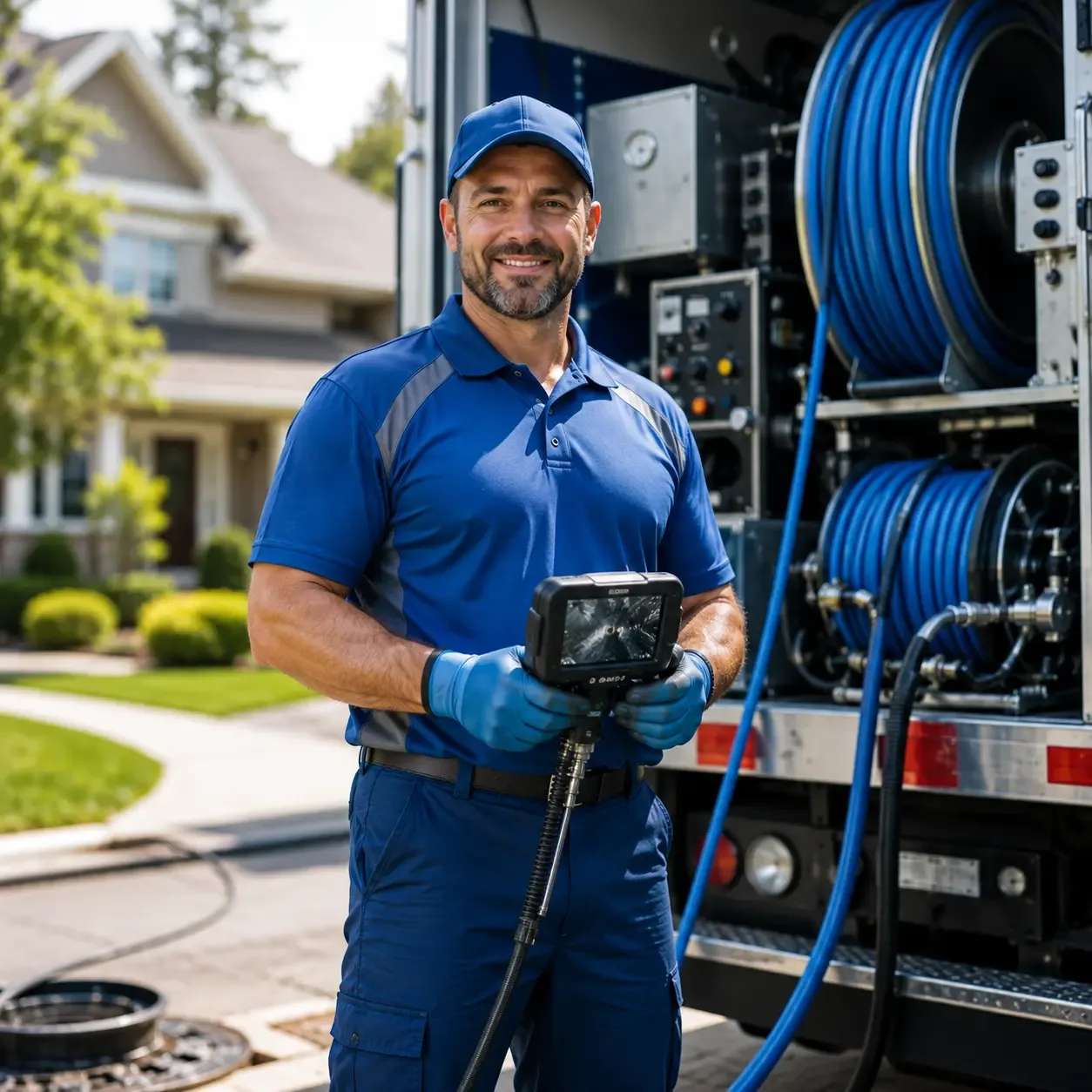 Local outdoor drain cleaning specialists in Three Bridges, NJ